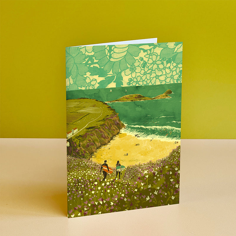 Rhossili Bay Card