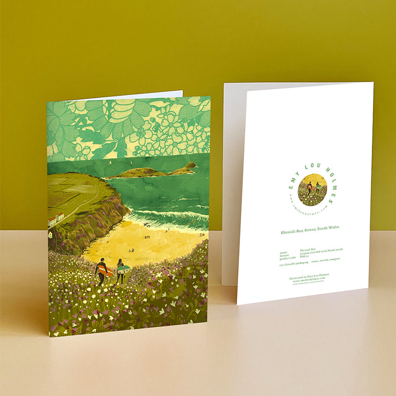 Rhossili Bay Card