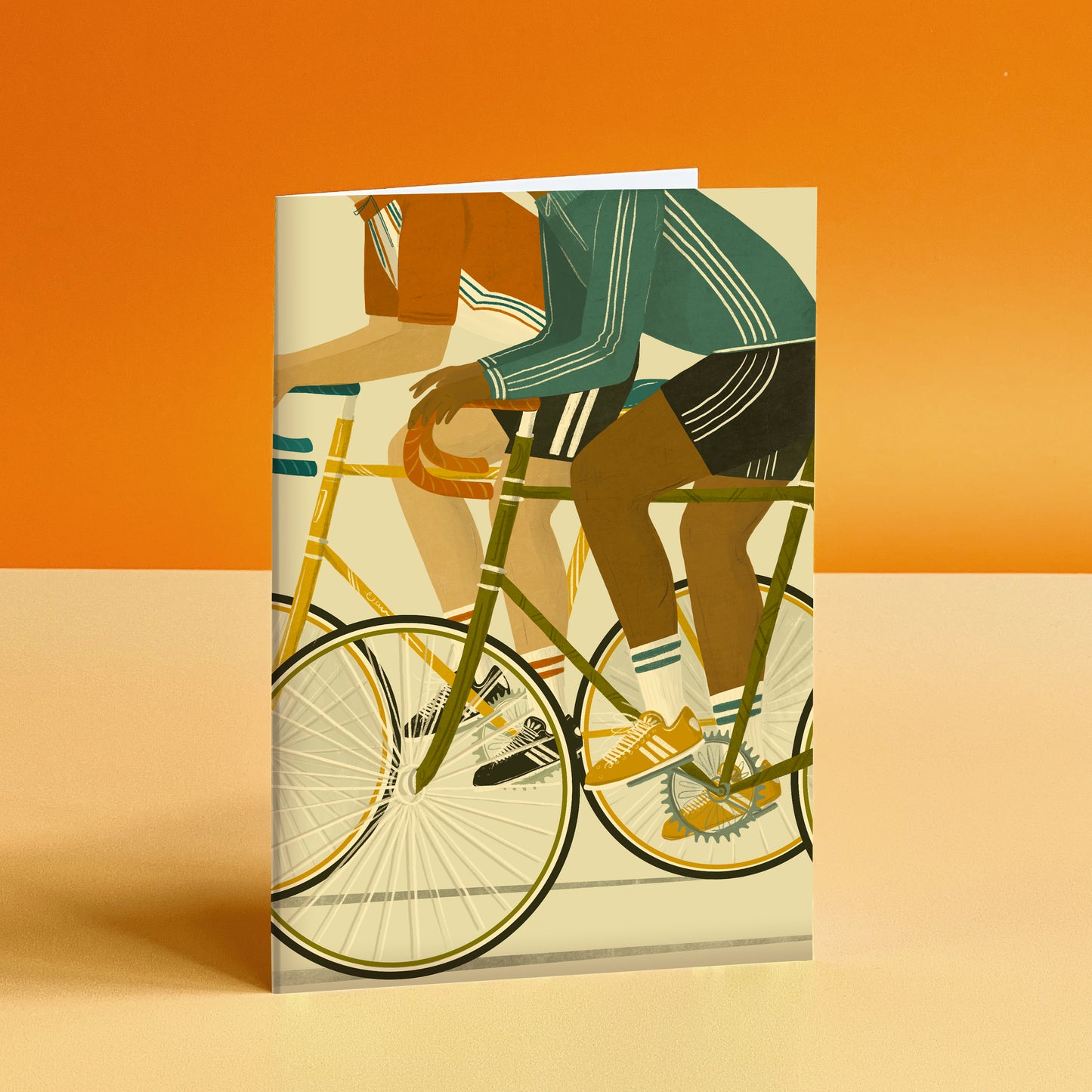 Road Cycling Greeting Card