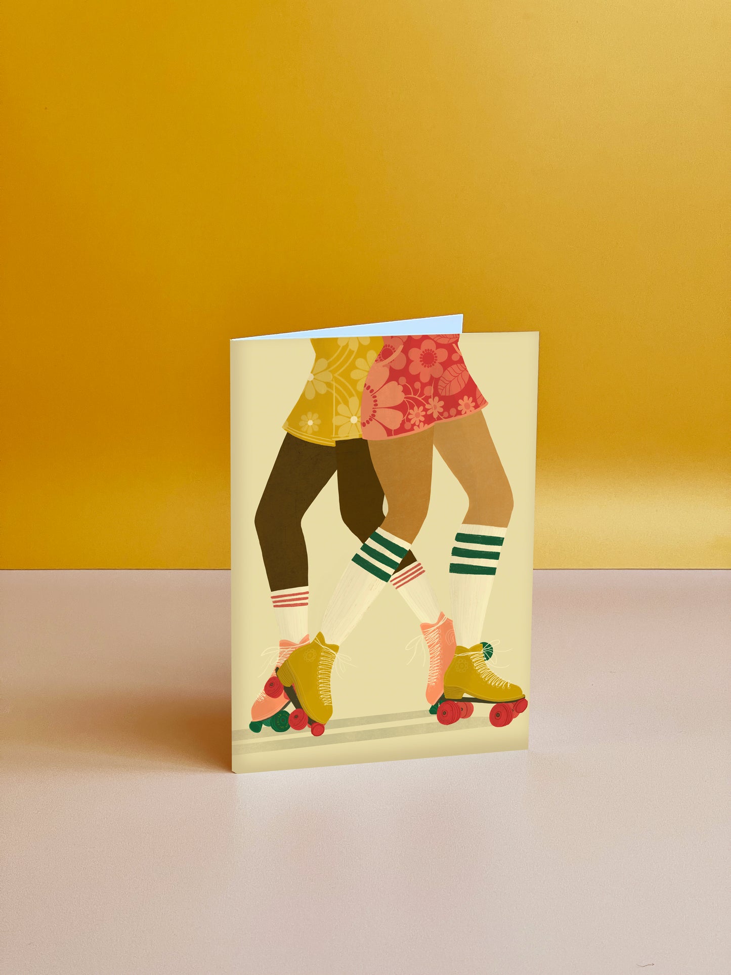 Roller Skating Greeting Card