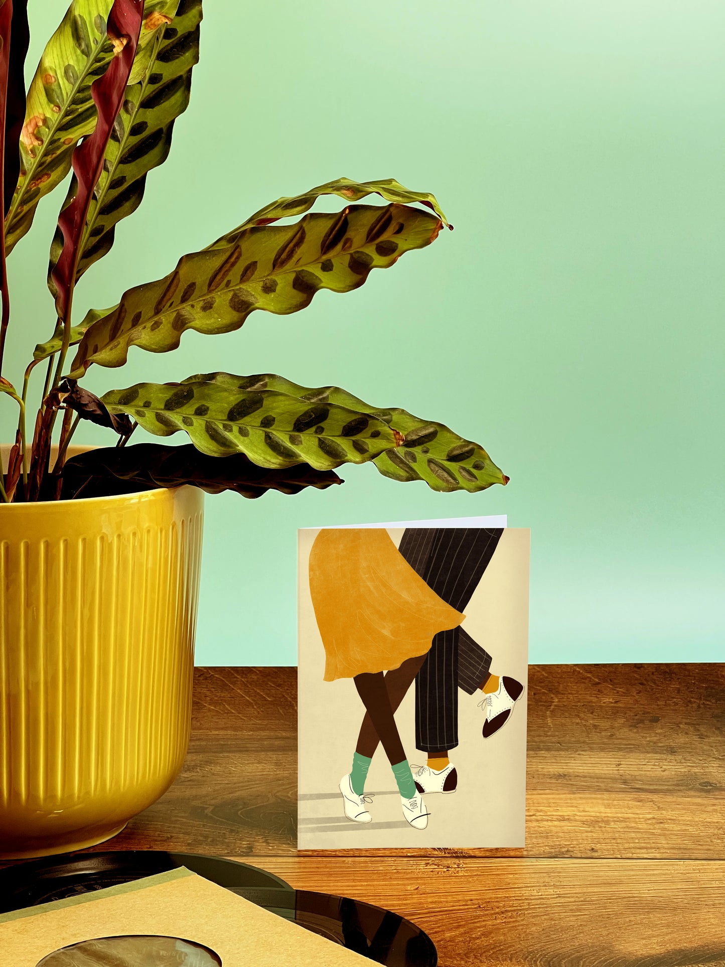 Savoy Swing Dancing Couple Card