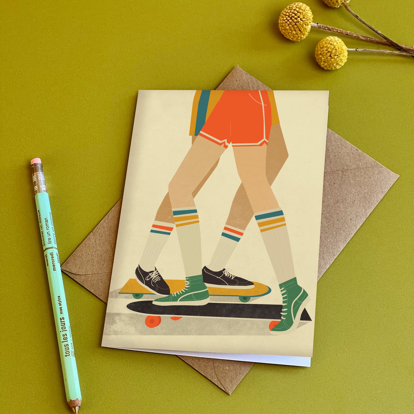 Skateboarding Card