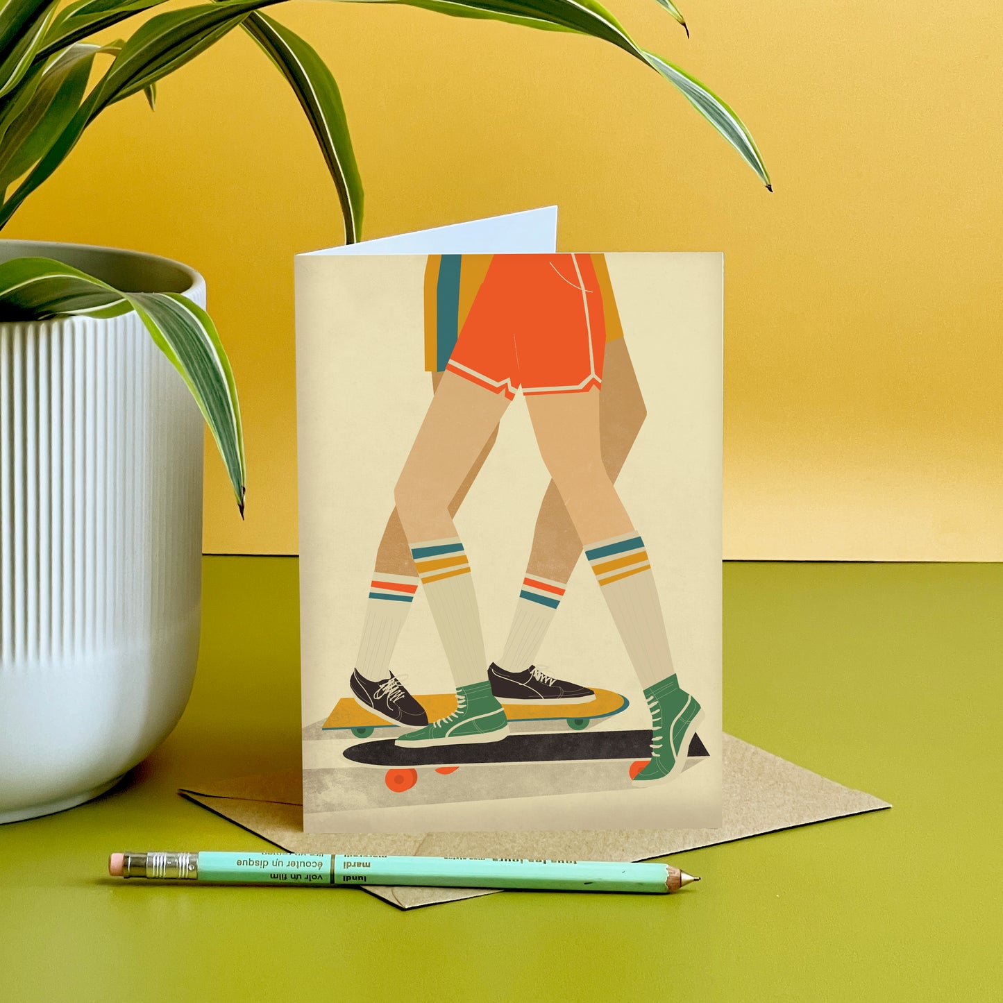 Skateboarding Card