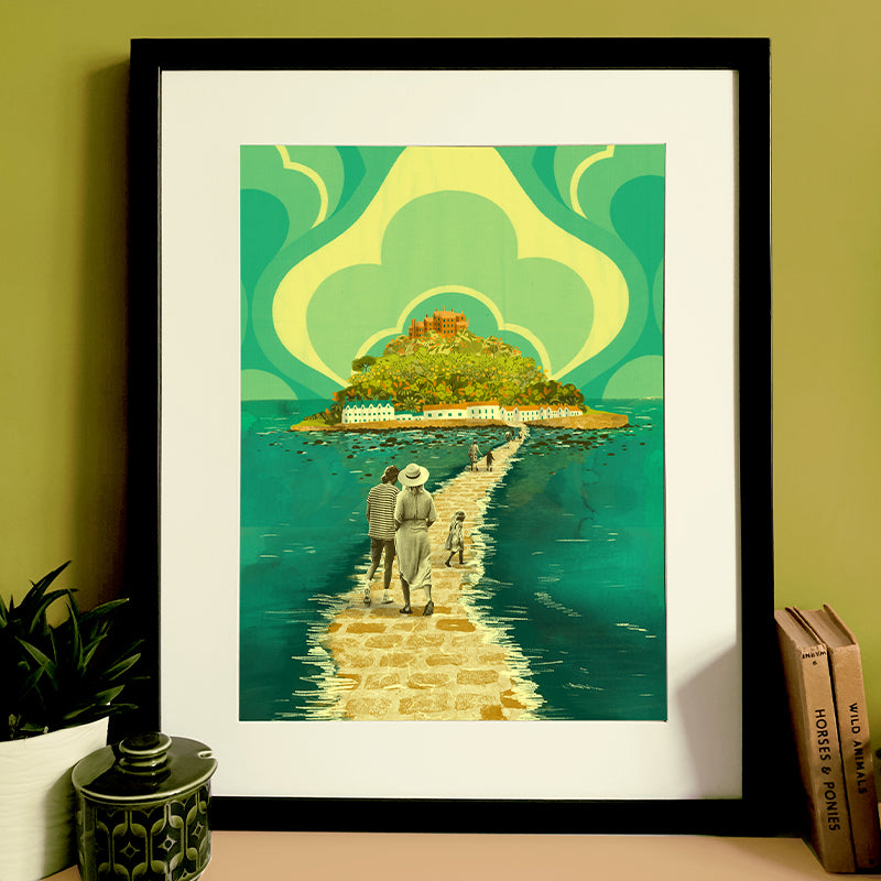 Cornwall St Michael's Mount A3 Print