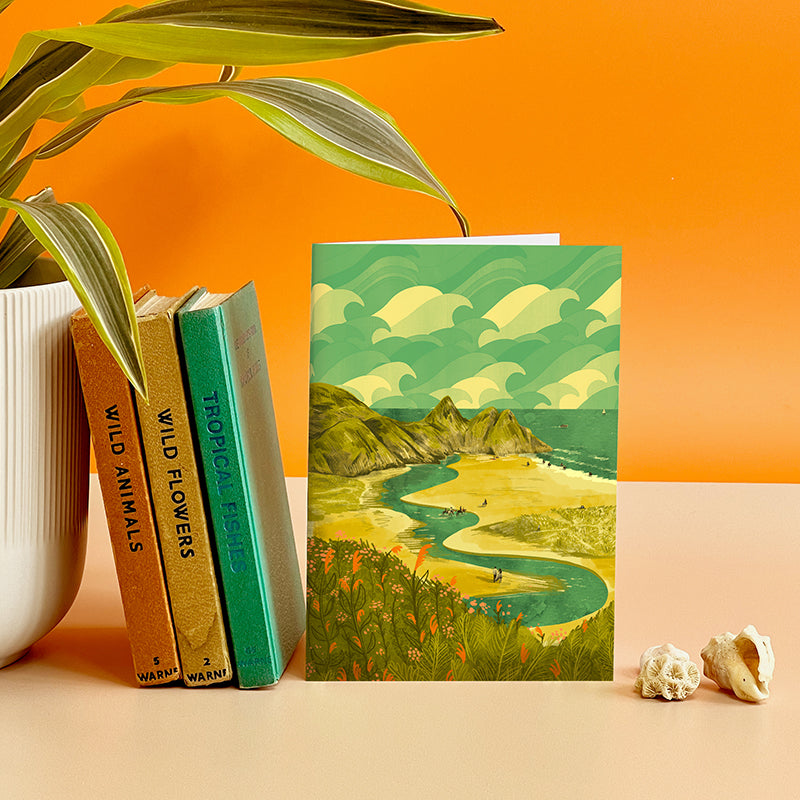 Three Cliffs Bay Card