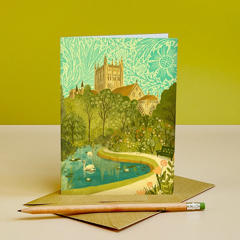 Wells Bishop's Palace Gardens Card