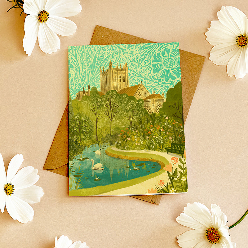 Wells Bishop's Palace Gardens Card