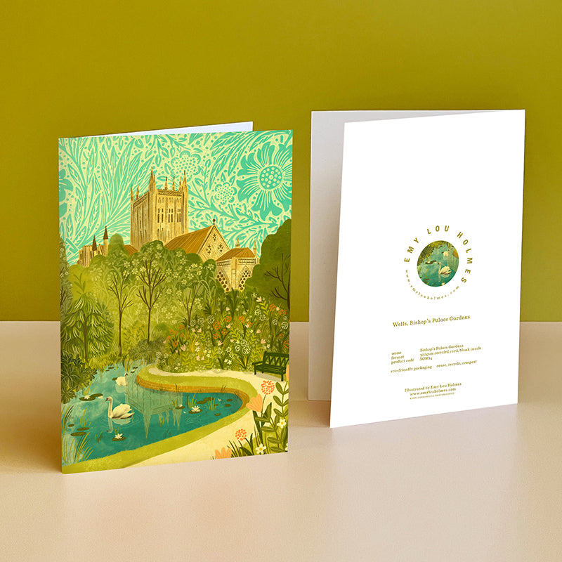 Wells Bishop's Palace Gardens Card