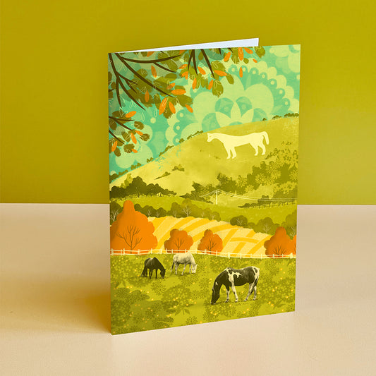 Westbury White Horse Card