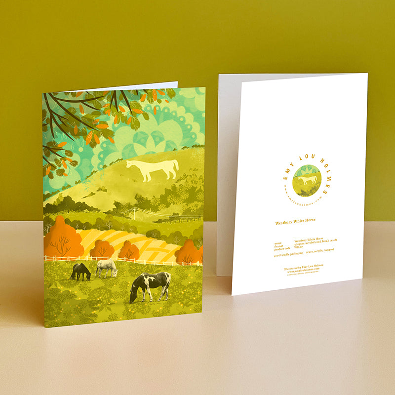 Westbury White Horse Card