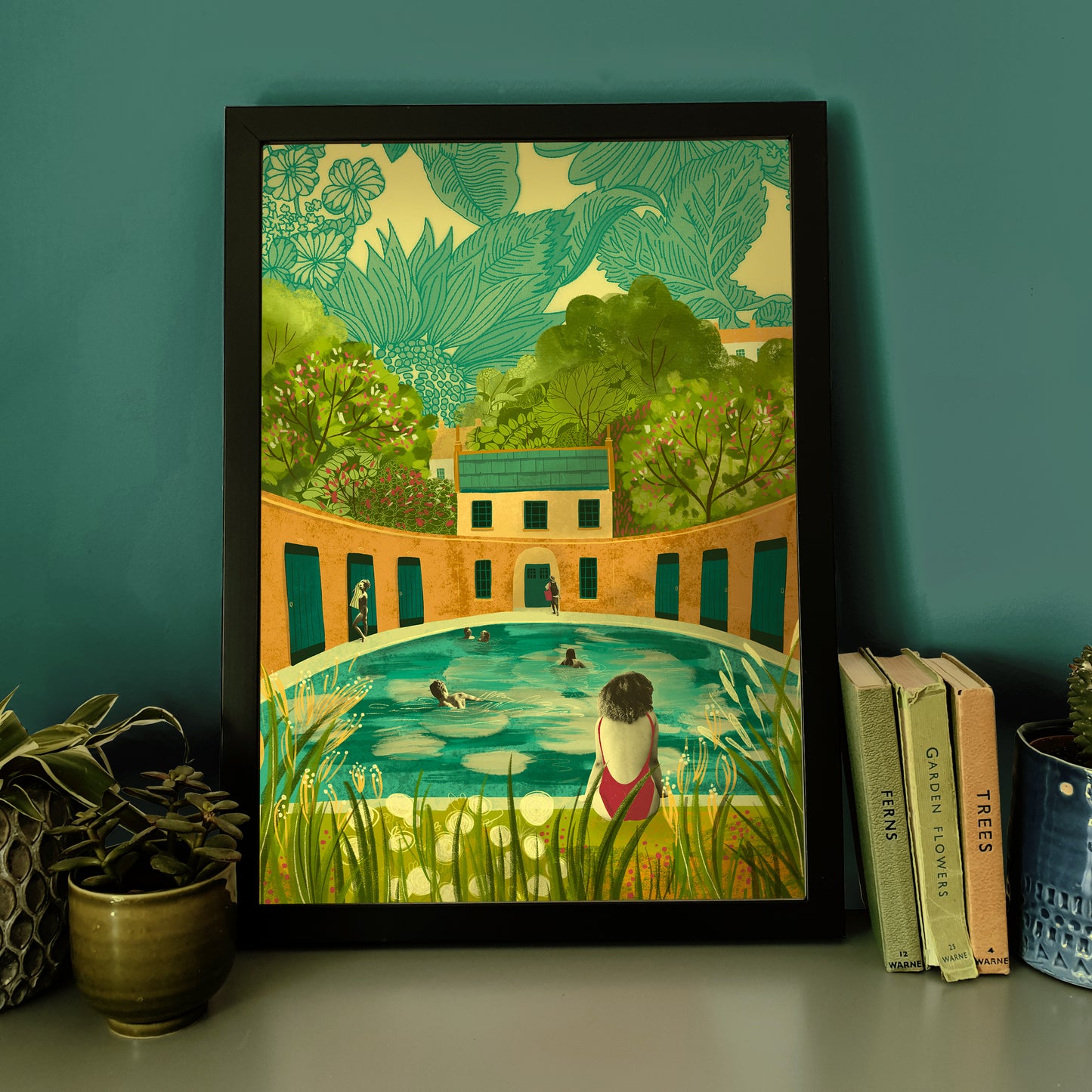 Bath Cleveland Pools A3 Print