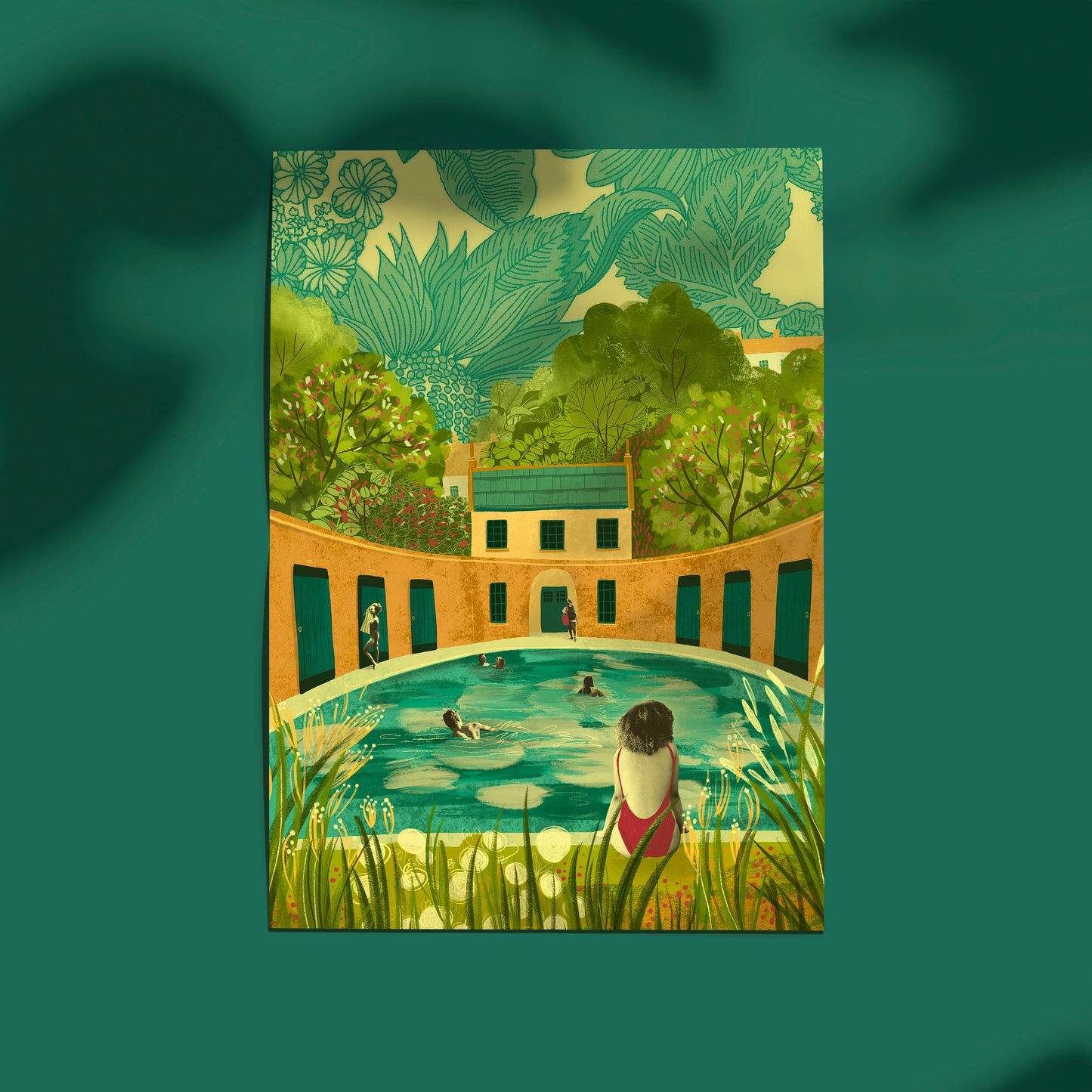 Bath Cleveland Pools A3 Print