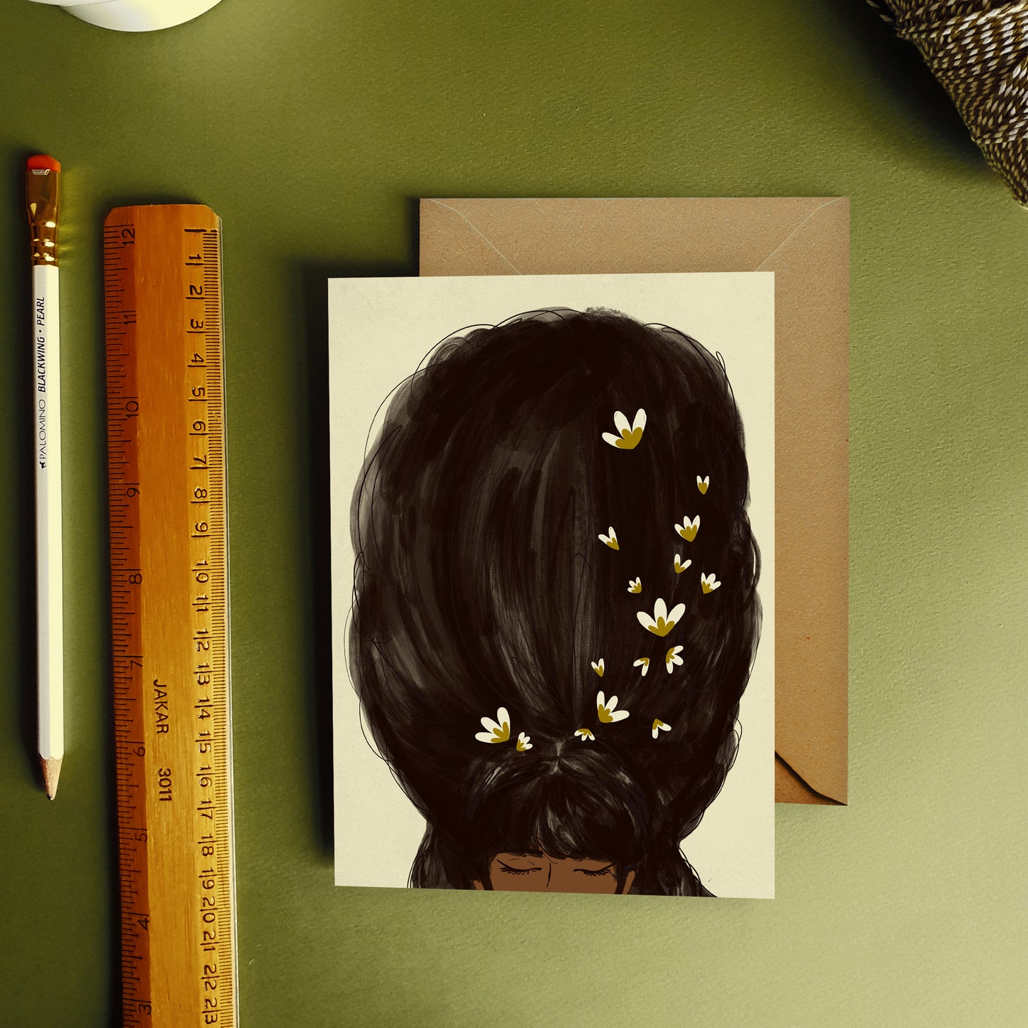 Black Beehive Card