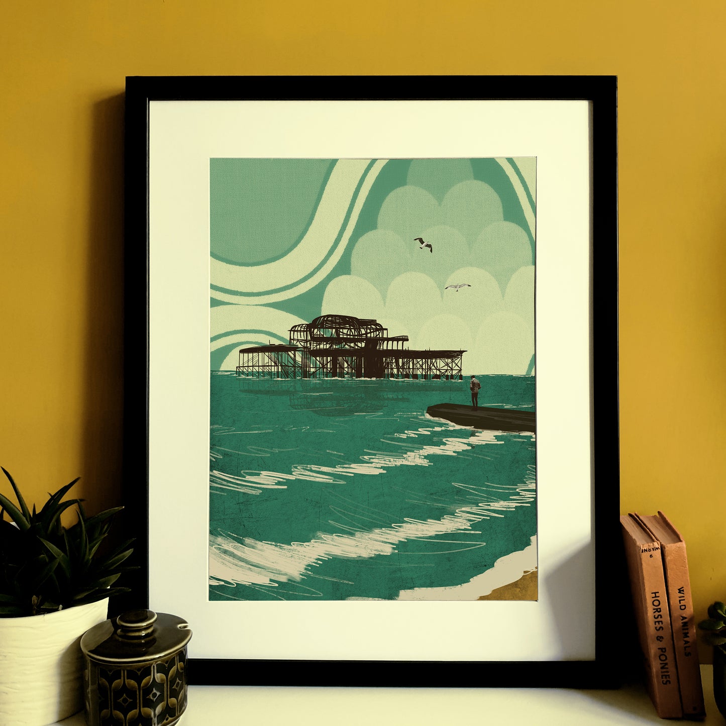 Brighton West Pier A3 Print