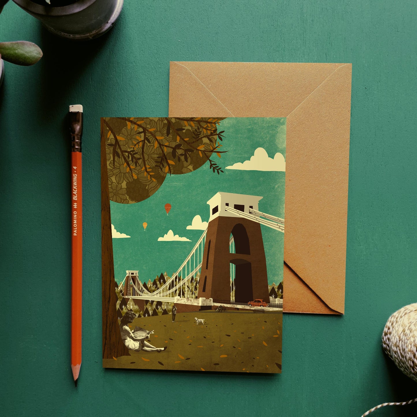 Bristol Clifton Suspension Bridge View Card