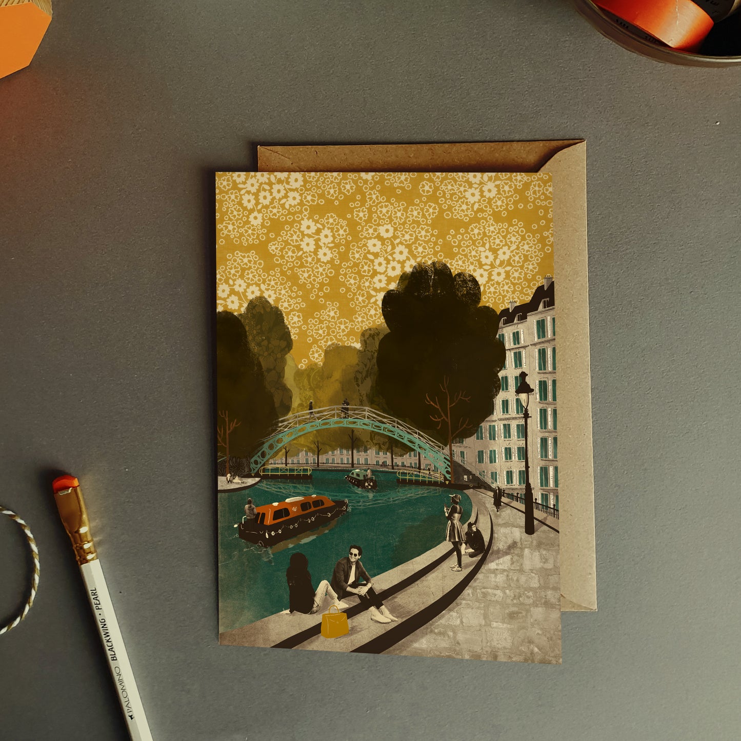 Paris Canal Saint-Martin Card