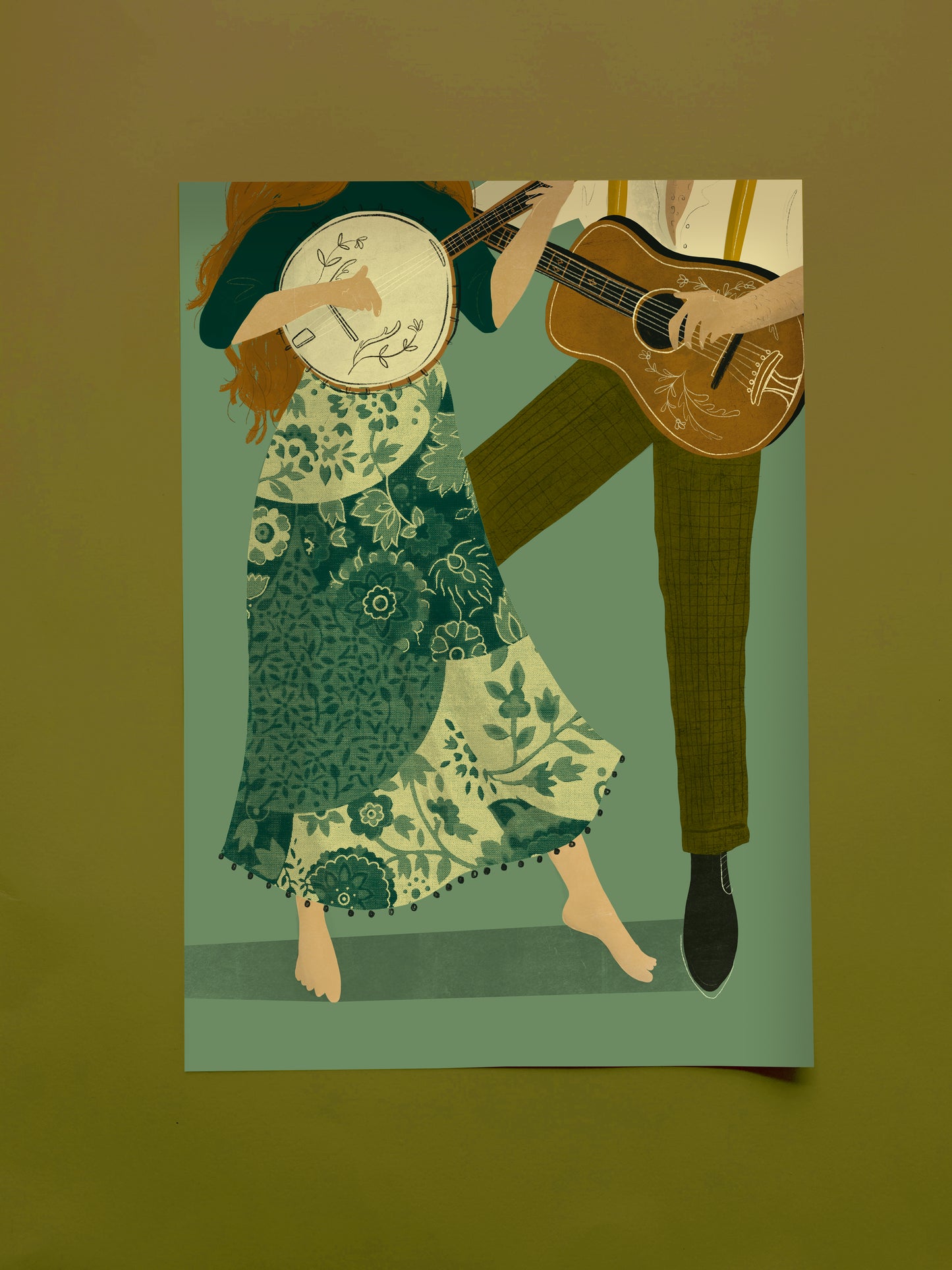 Folk A3 Print
