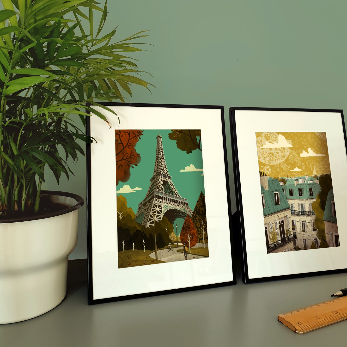 Paris Small Framed 7 x 5 Print