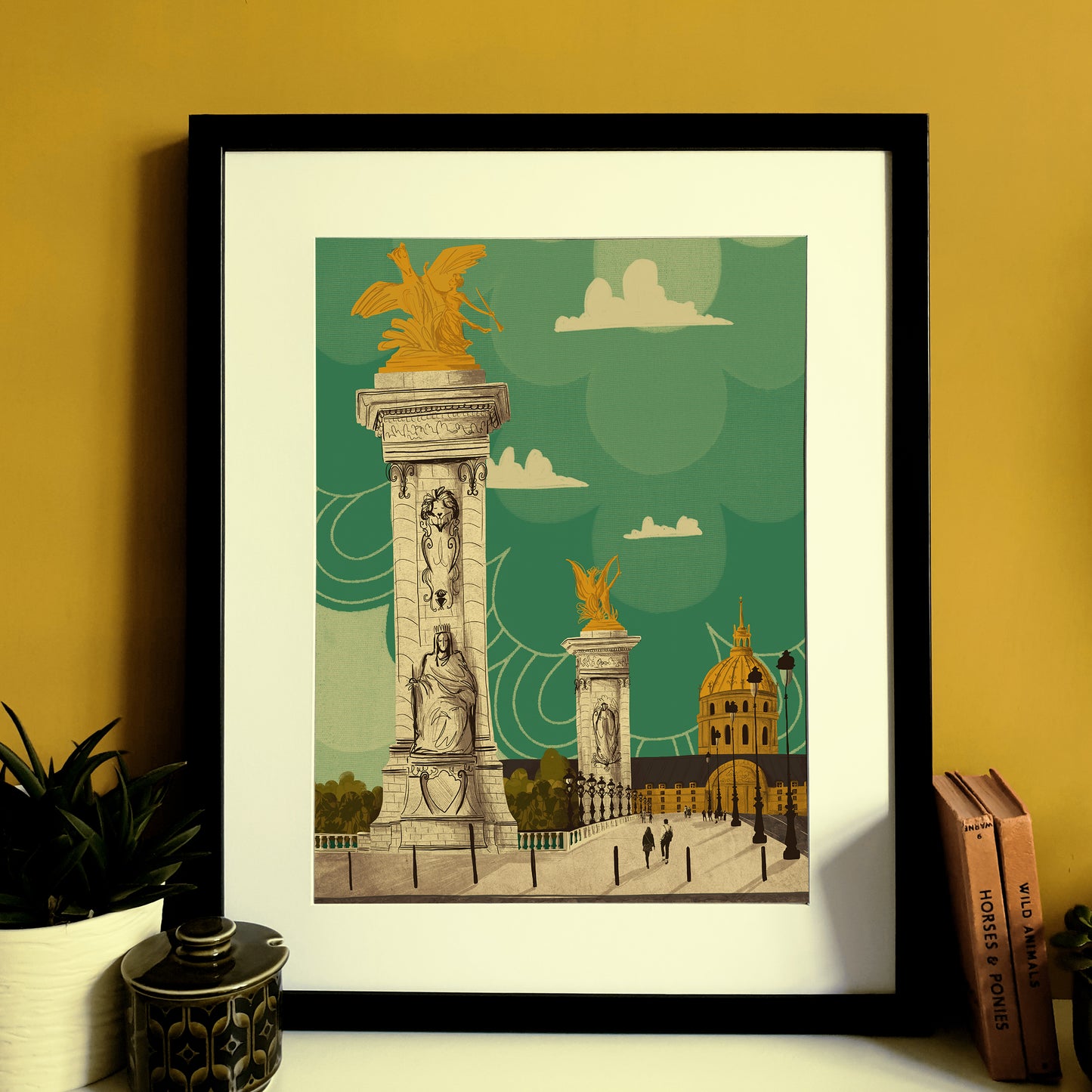Paris Pont Alexandre III Bridge A3 Print