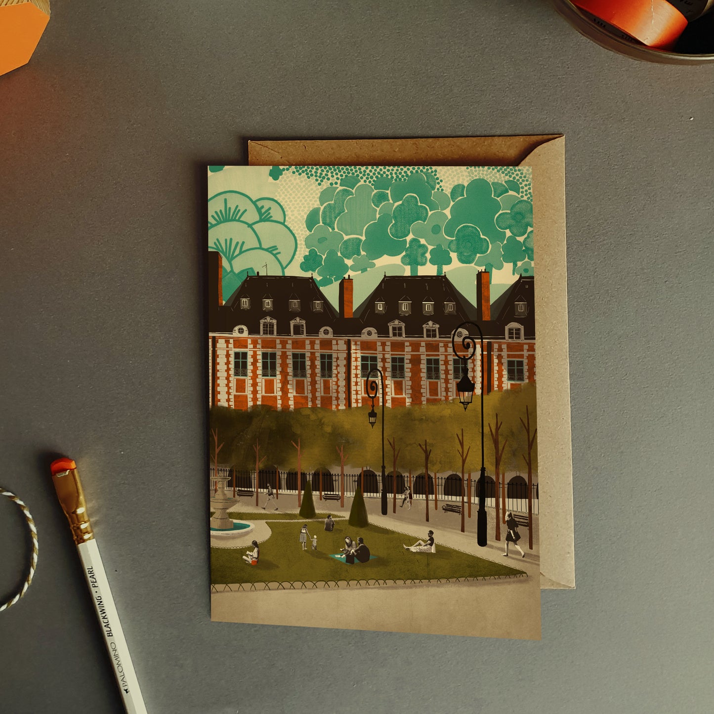 Paris Place des Vosges Card
