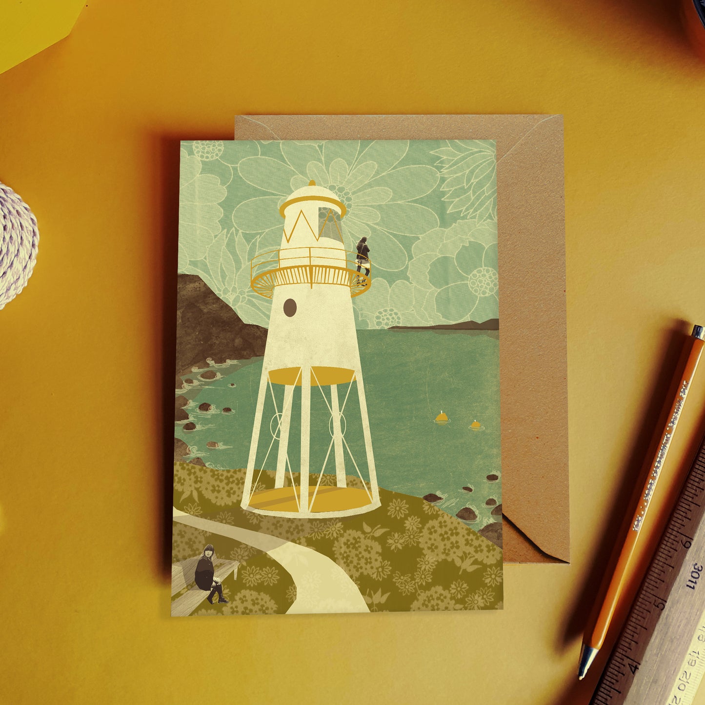 Portishead Black Nore Lighthouse Card