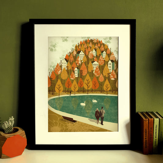 Portishead Lake Ground A3 Print