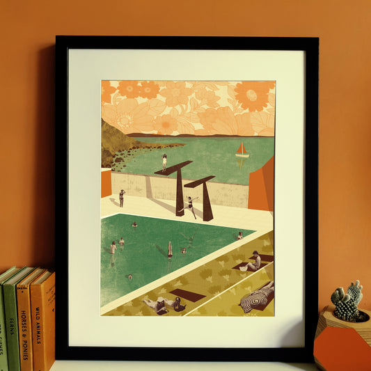 Portishead Lido A3 | A2 Print