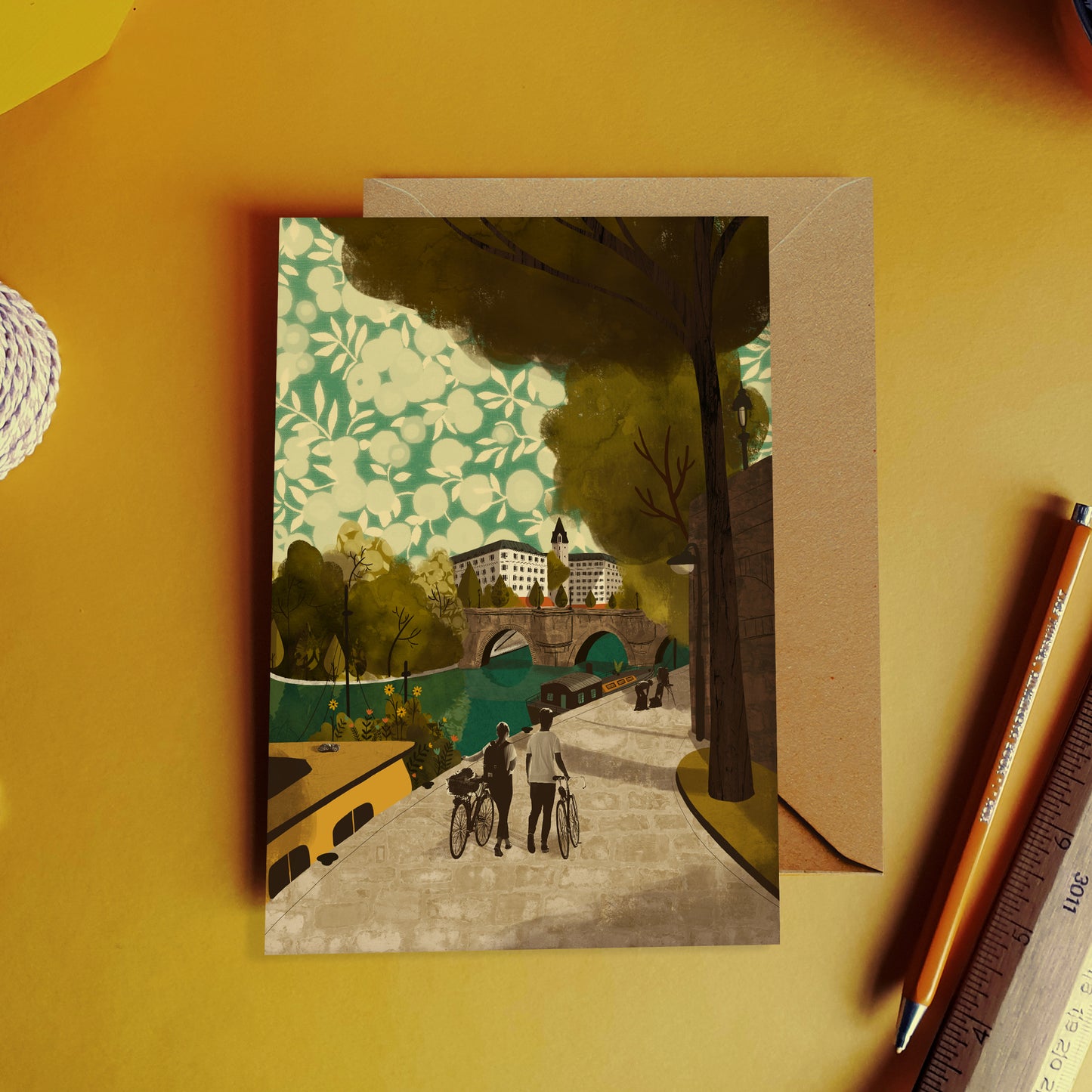 Paris River Seine Card