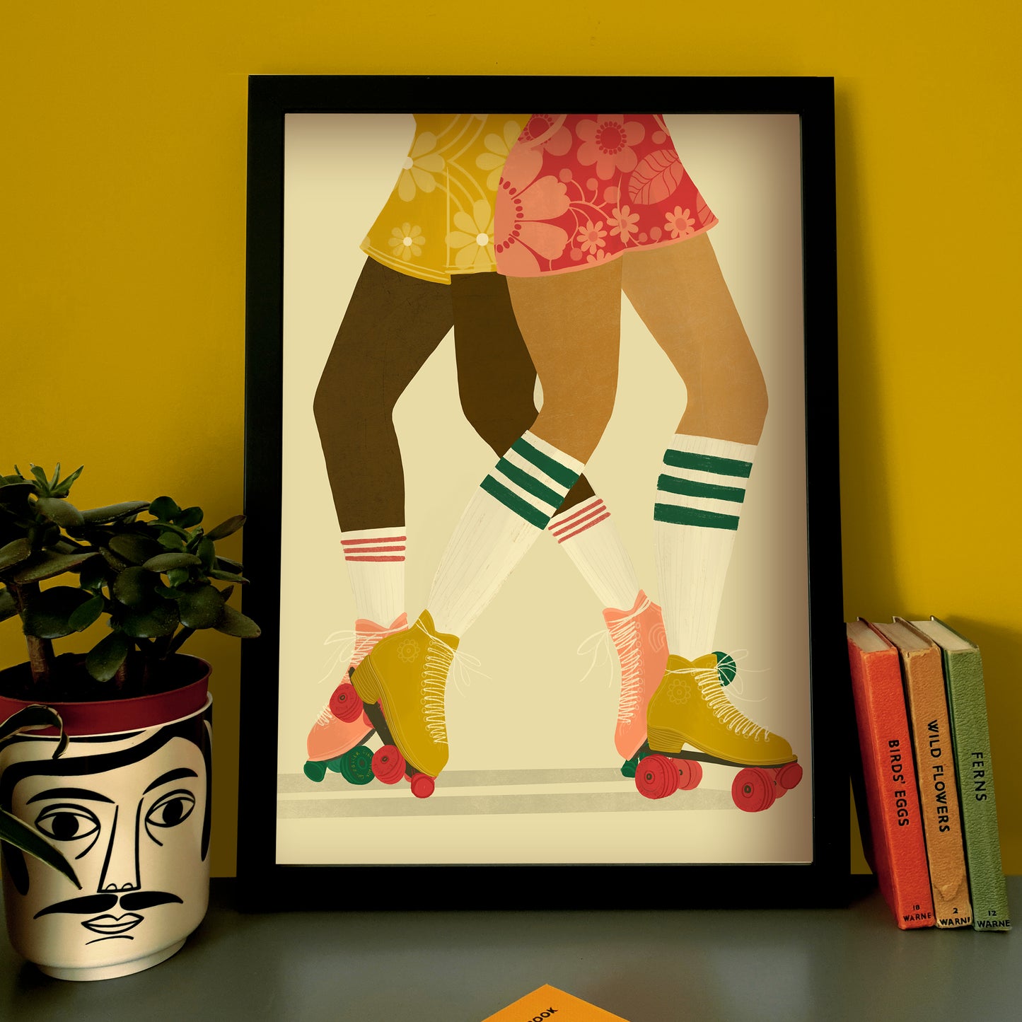 Roller Skating A3 Print