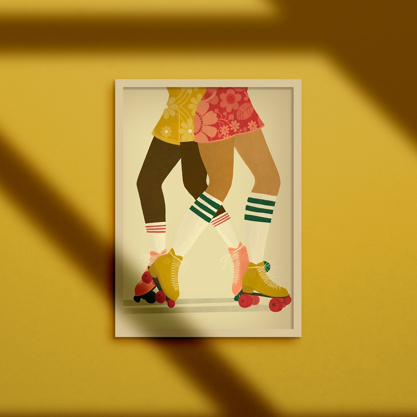Roller Skating A3 Print
