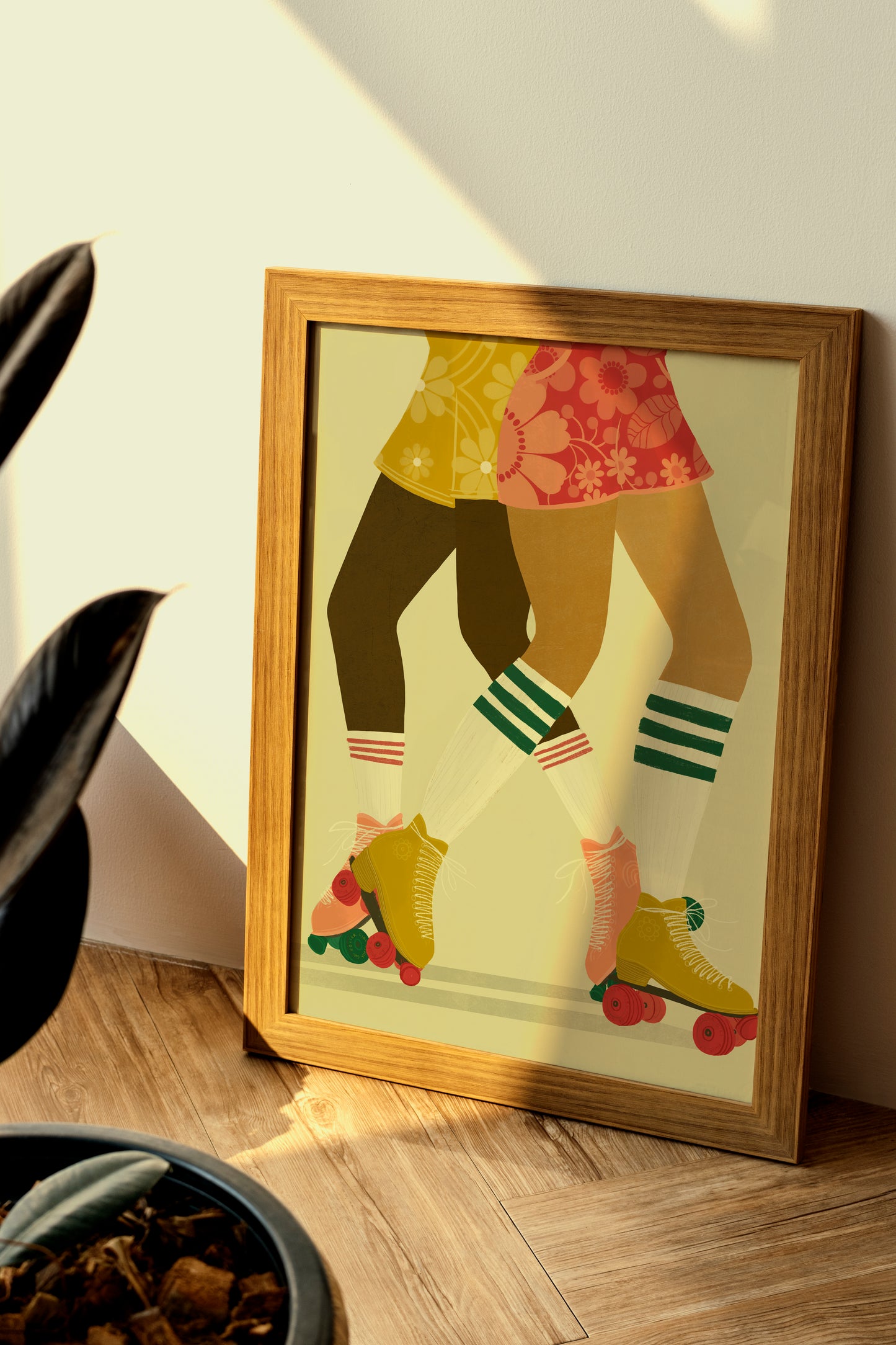 Roller Skating A3 Print