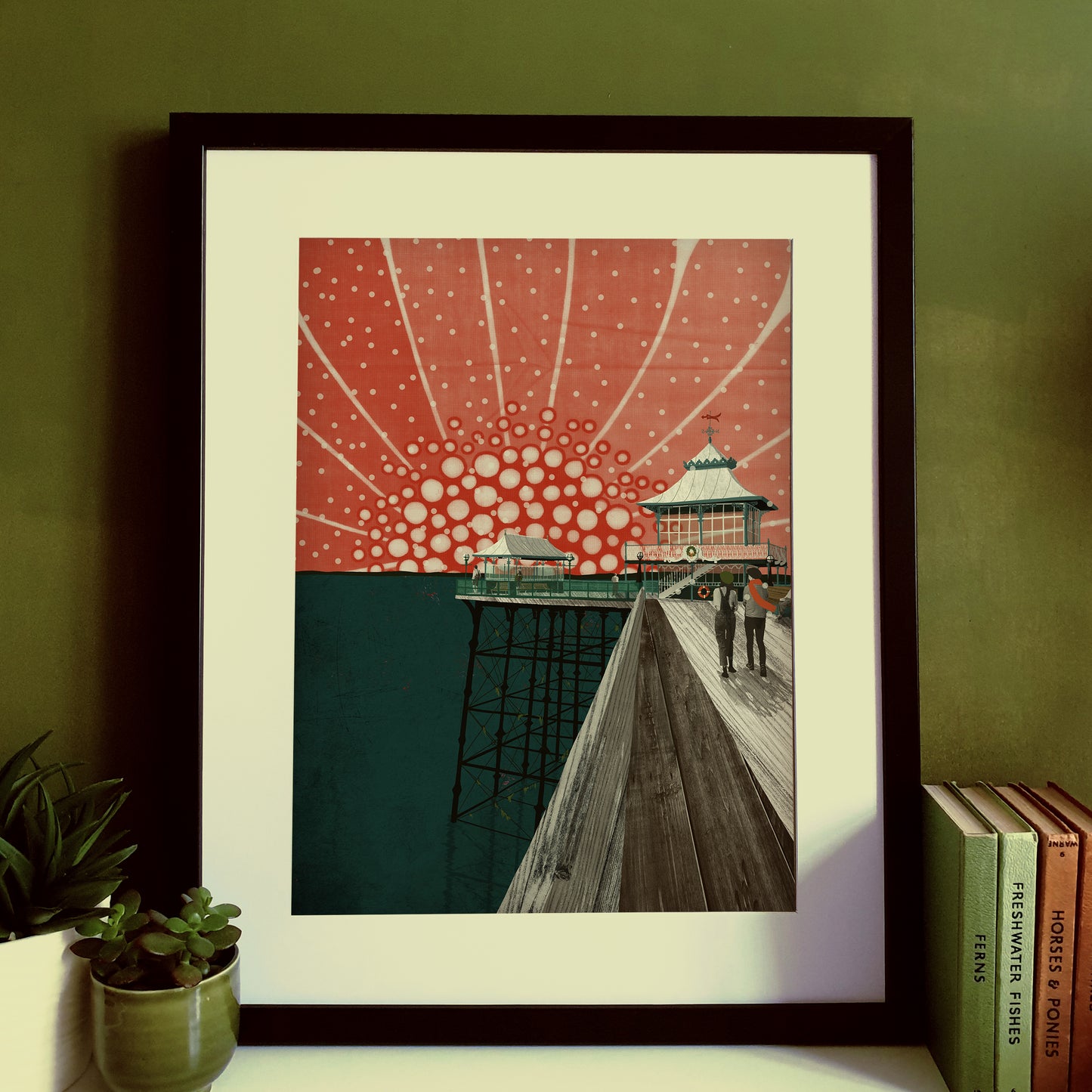 Clevedon Pier Christmas A3 Print