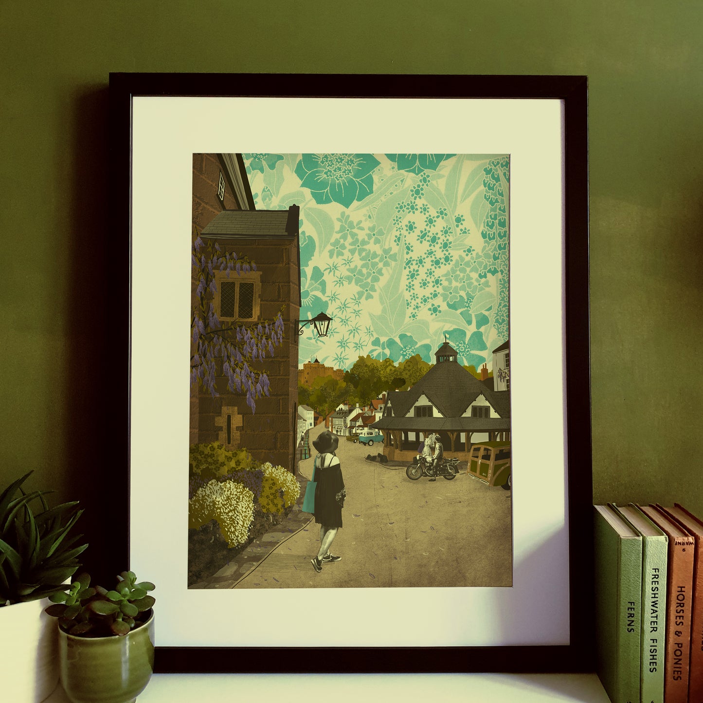 Dunster Village A3 Print