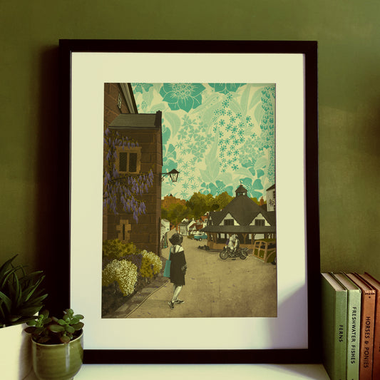 Dunster Village A3 Print