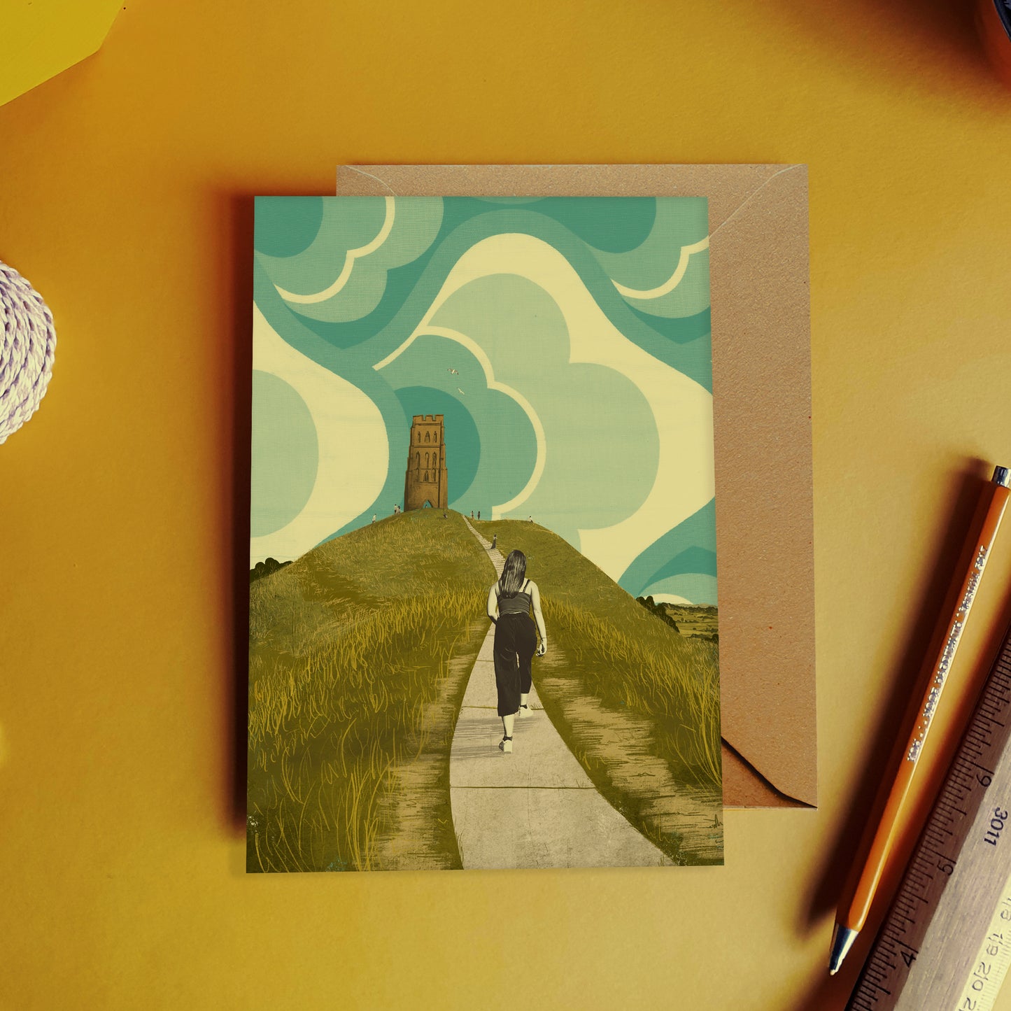 Glastonbury Tor Card