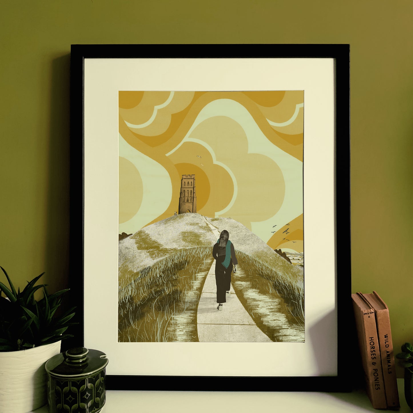 Glastonbury Tor Winter A3 Print