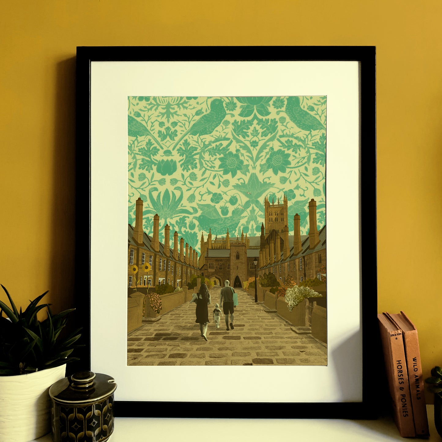 Wells Vicar's Close A3 Print
