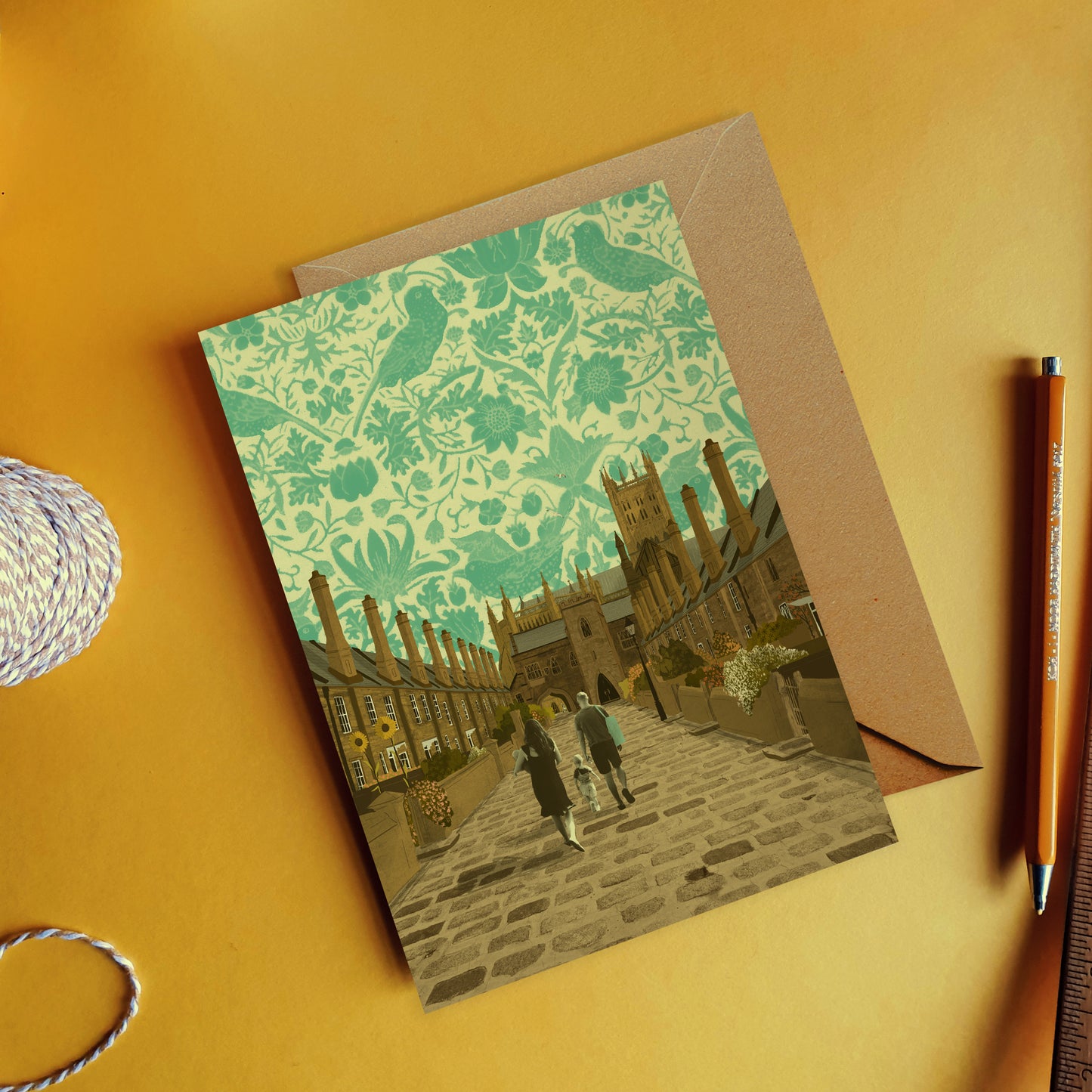 Wells Vicar's Close Card