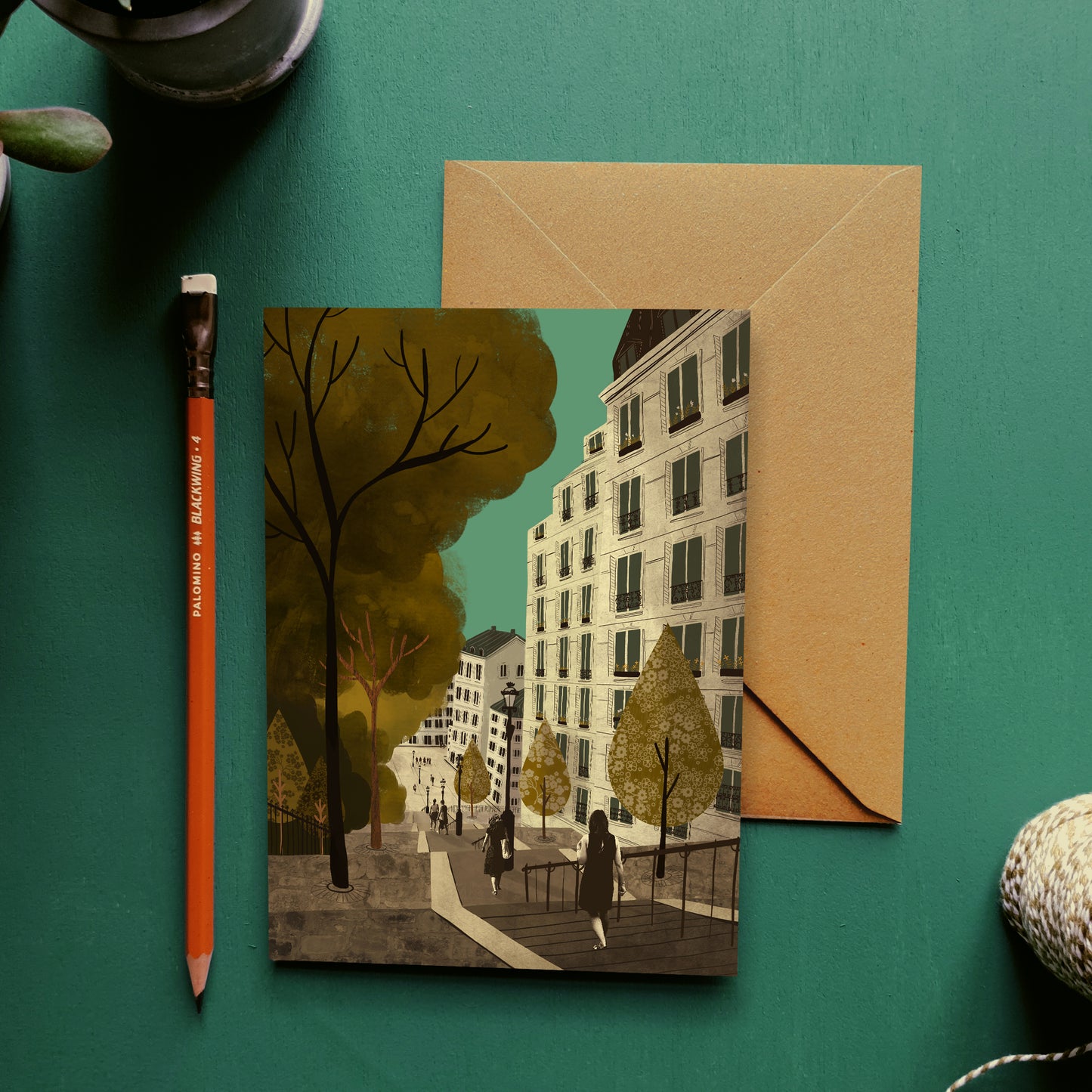 Paris Steps to Montmartre Card