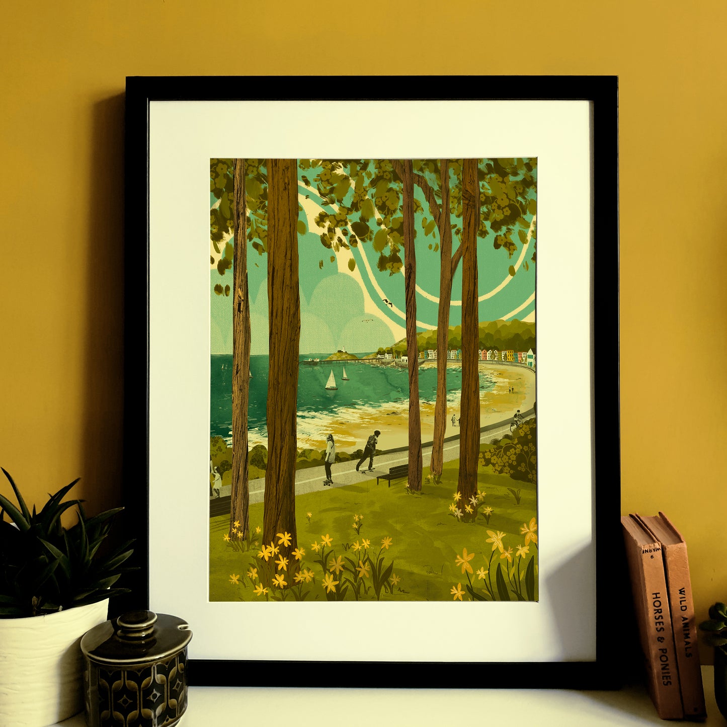 Mumbles from Swansea Bay A3 Print