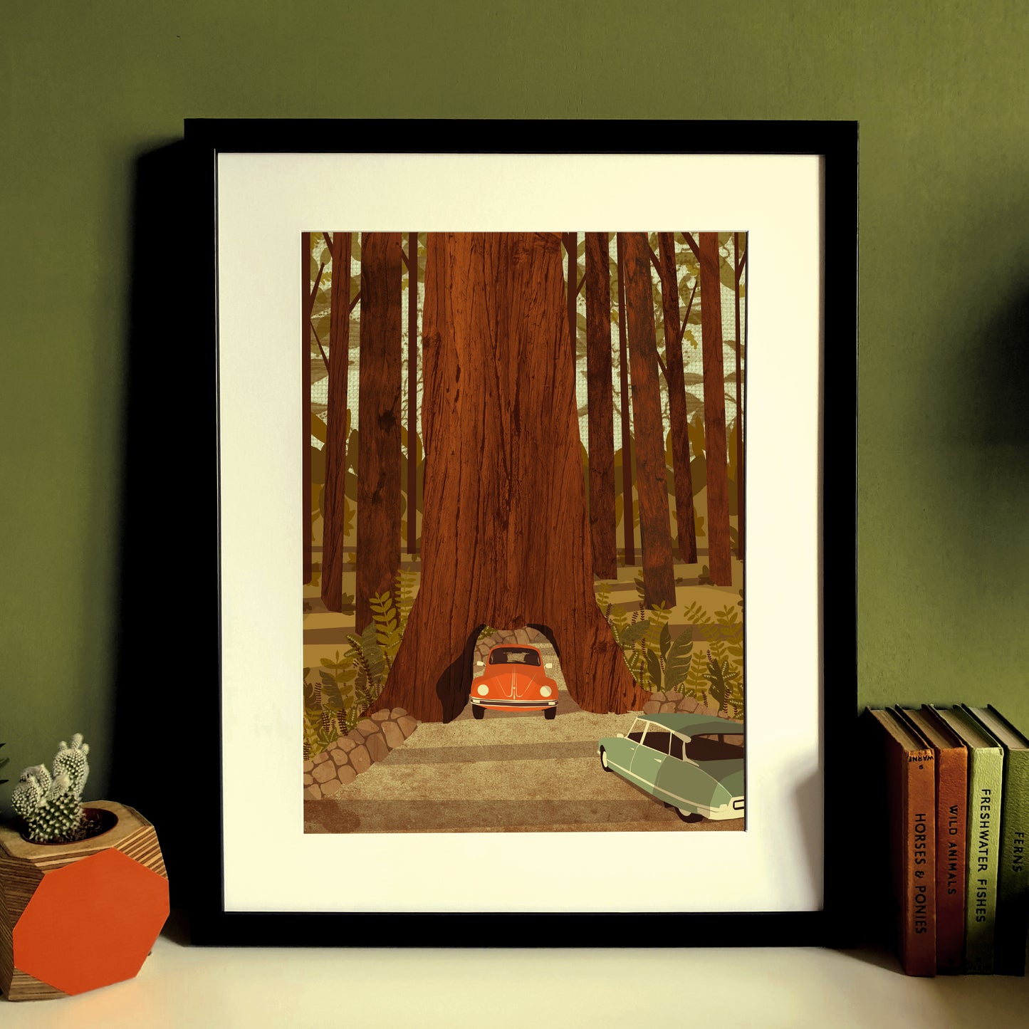 VW Tree Tunnel A3 Print