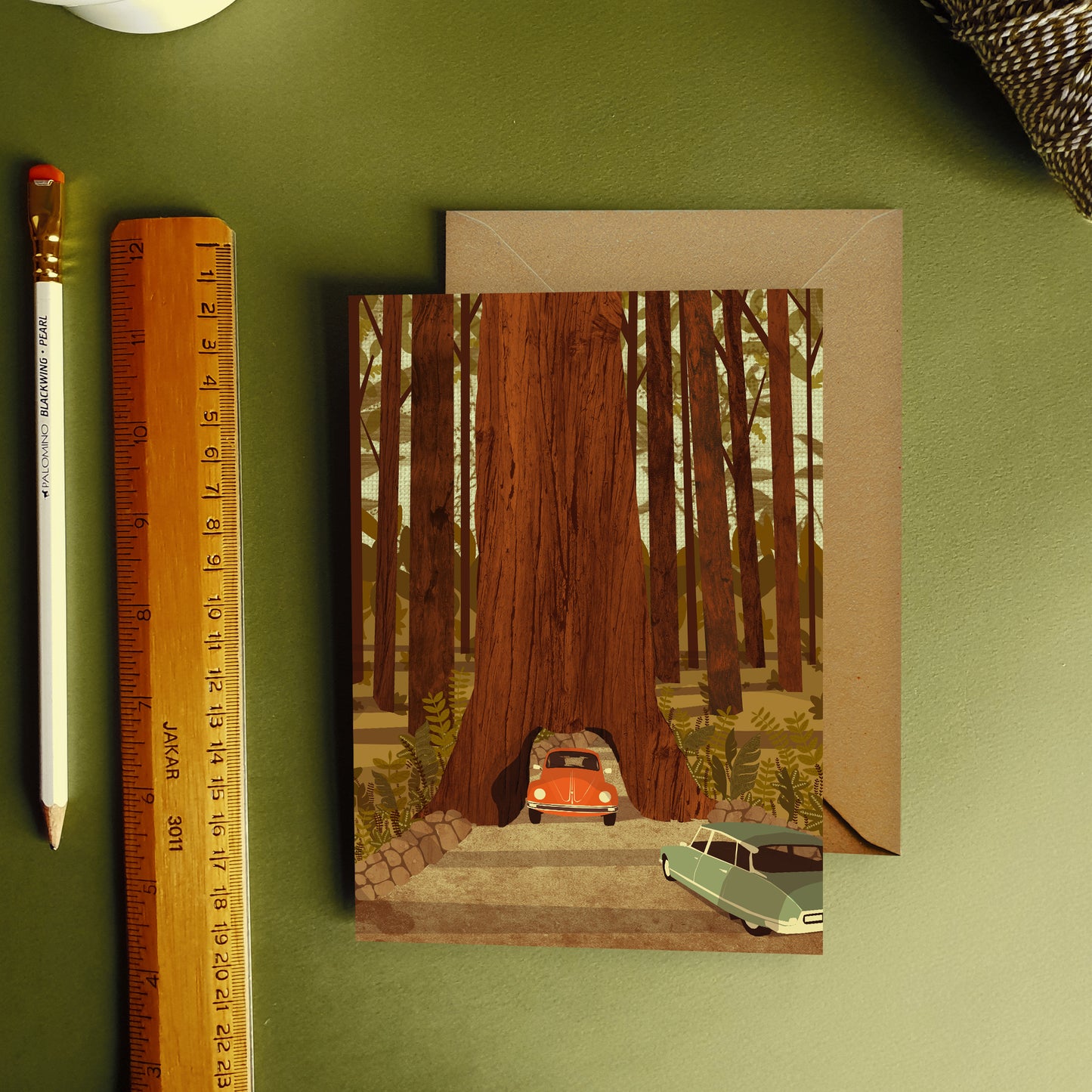 VW Tree Tunnel Card