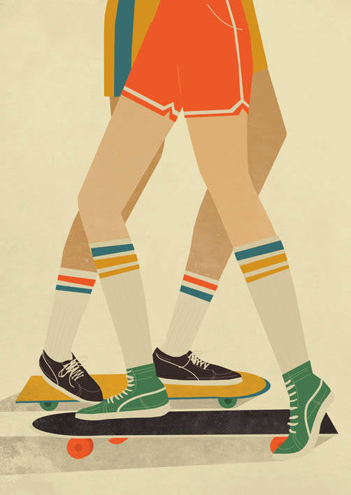 Skateboarding A4 | A3 | A2 Print
