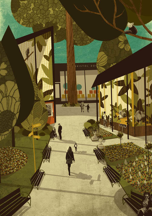 Limited Edition Bristol Zoo Gardens Card