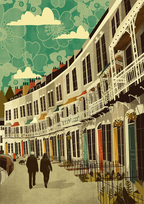 Bristol Royal York Crescent A3 - A2 Print