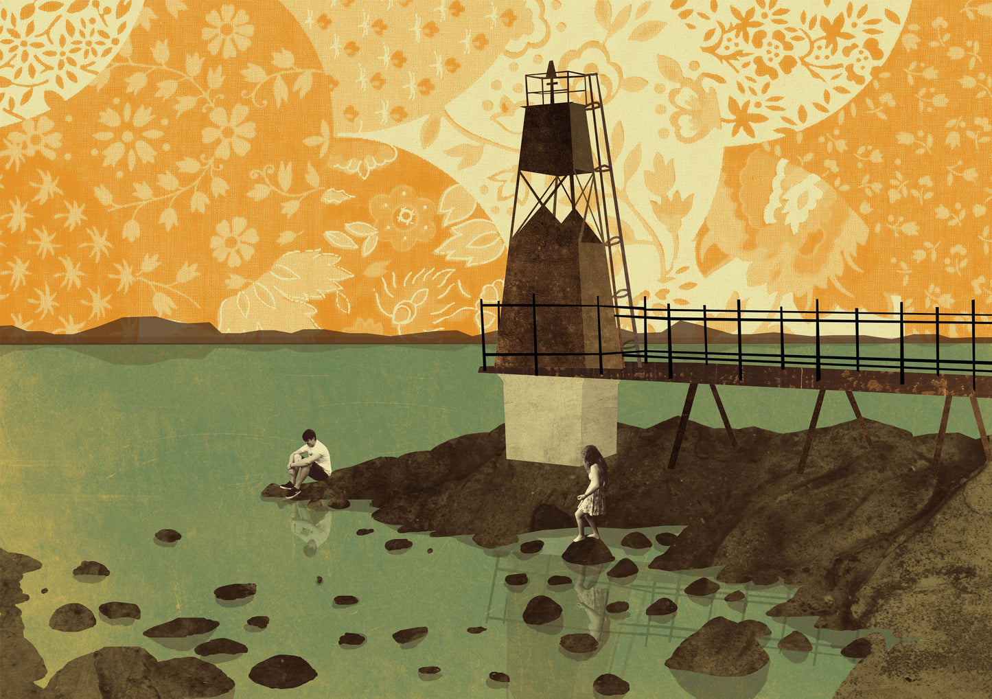 Portishead Battery Point A3 - A2 Print