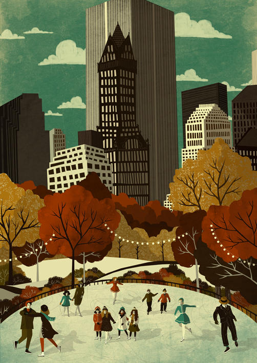 New York Central Park A3 Print