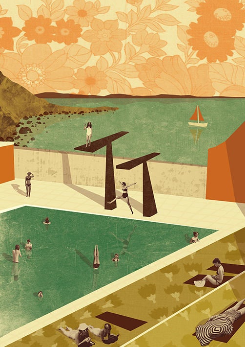 Portishead Lido A3 | A2 Print