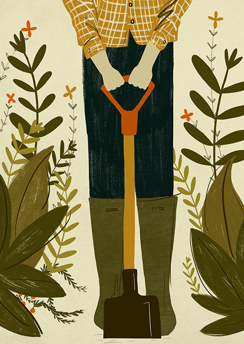 Gardener Man A4 | A3 | A2 Print