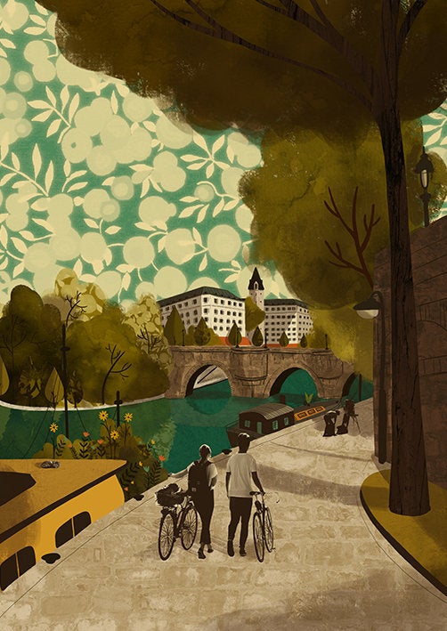 Paris River Seine Card